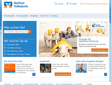 Tablet Screenshot of berliner-volksbank.de